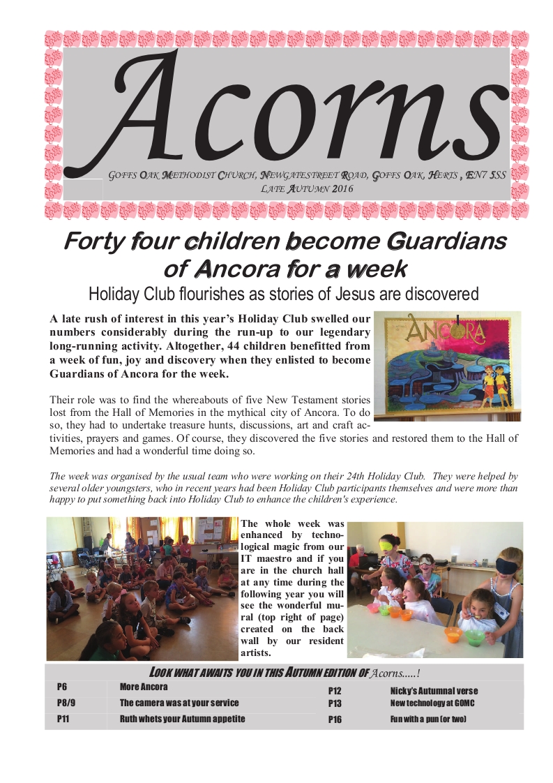 Acorns Autumn 2016